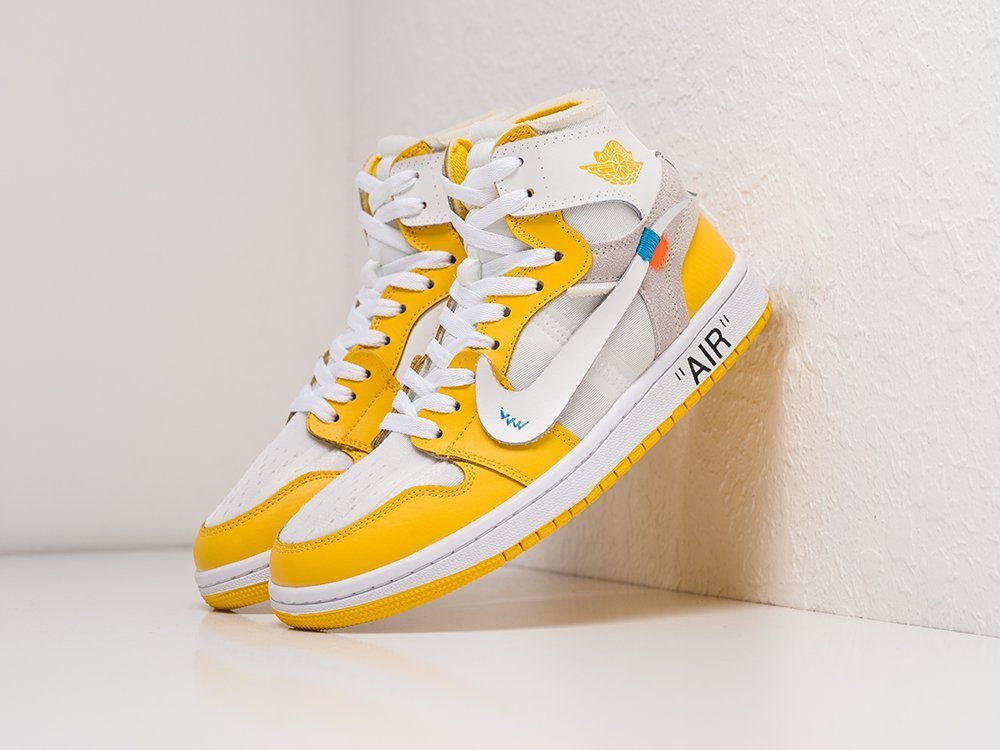 Aj1 yellow best sale off white