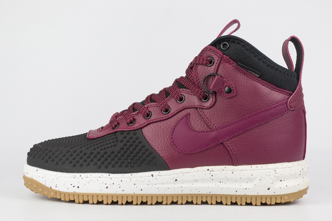 Nike Lunar Force 1 Duckboot Red Black KEDRED